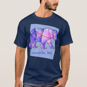 Coupeville WA Galaxy Bear Abstrakt Geometrie Ani T-Shirt