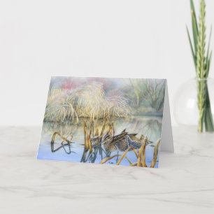 Coupez sur une carte d'art du matin froide et gelé