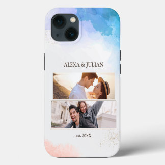 Couple 2 Fotos Benutzerdefinierter Personalisierte Case-Mate iPhone Hülle