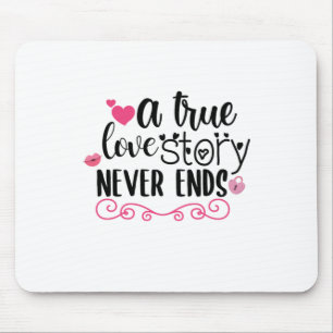 Couple Art A True Love Story endet nie Mousepad