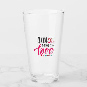 Couple Art alles, was Sie brauchen, ist Liebe Glas
