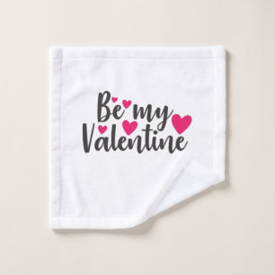 Couple Art be My Valentine Waschlappen