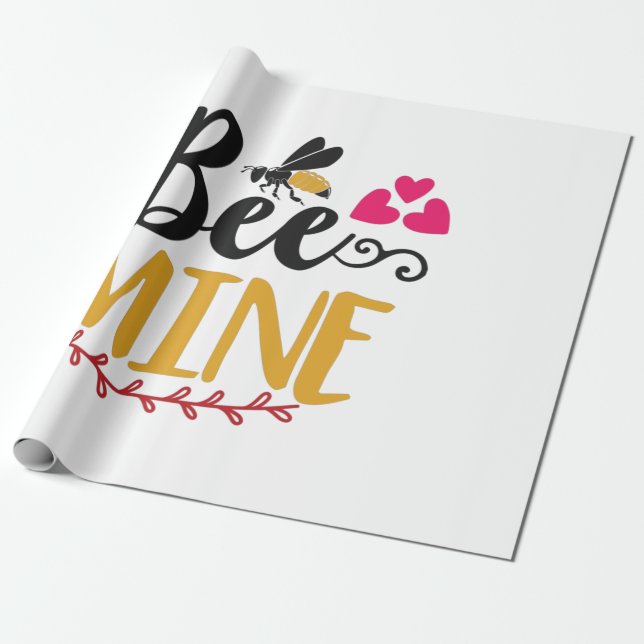 Couple Art Bee Mine Geschenkpapier (Ungerollt)