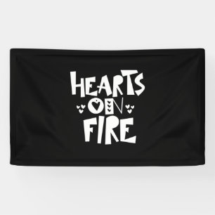 Couple Art hört auf Feuer Banner