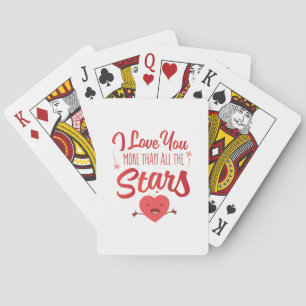 Couple Art I Liebe Sie mehr als alle Sterne Spielkarten
