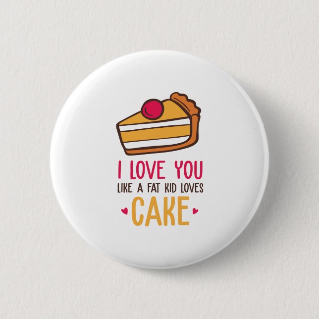 Couple Art I Liebe Sie mögen Lieben Kuchen Button (Vorderseite)