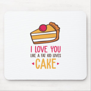 Couple Art I Liebe Sie mögen Lieben Kuchen Mousepad
