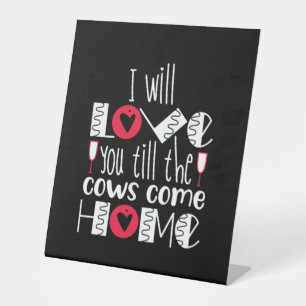 Couple Art I Will Liebe You Sockelschild