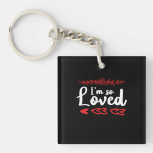 Couple Art Ich bin so geliebt Schlüsselanhänger
