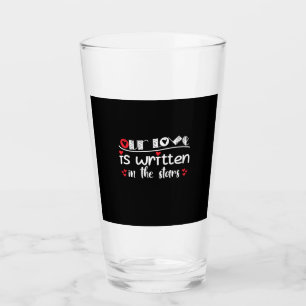 Couple Art ist unsere Liebe in den Sternen geschri Glas