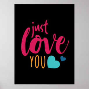 Couple Art Just Liebe You Poster
