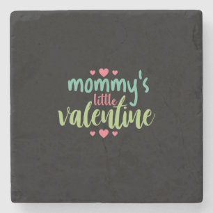 Couple Art Mommy's Little Valentine Steinuntersetzer