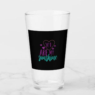 Couple Art Sie sind mein Sonnenschein Glas
