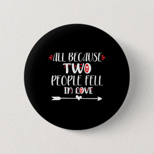 Couple Art Two People fühlen sich in der Liebe Button