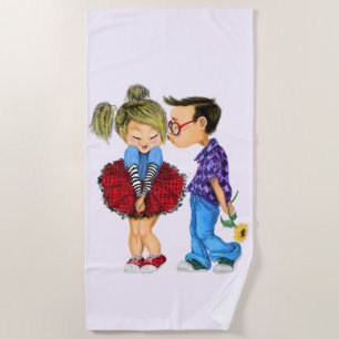 Couple Beach Handtuchgeschenk - Liebe Strandtuch