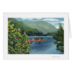 Couple Canoeing auf dem See