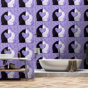 Couple Cat Liebe Tapete