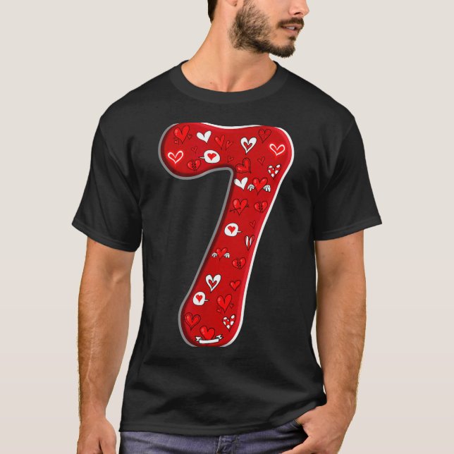Couple Costume Duo 67 Meme Six Seven Number 7 Vale T-Shirt (Vorderseite)