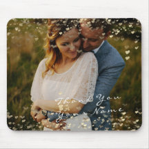 Couple Danken Foto Golden Confetti Hearts
