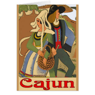 Couple de Cajun avec des chênes