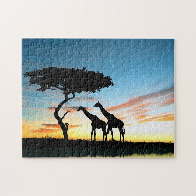 Couple de girafe, Puzzle (Horizontal)