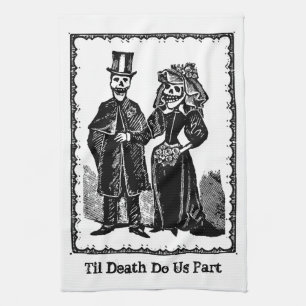 Couple de squelette - Serviette Ktichen (Personnal
