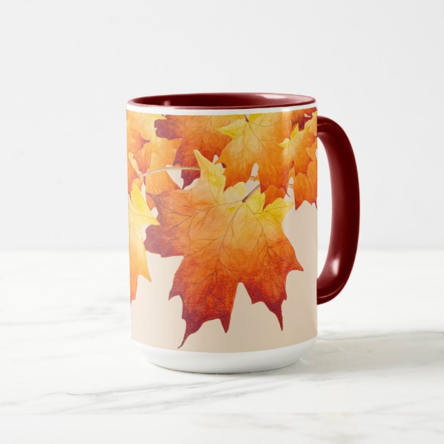 Couple d'érable sur une Mug combo (1) (Devant droit)