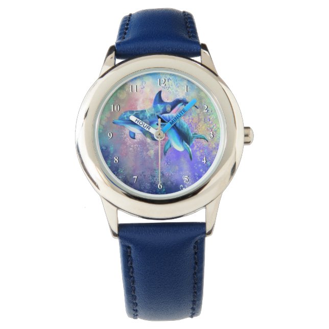 Couple Dolphin Watch Armbanduhr (Vorderseite)
