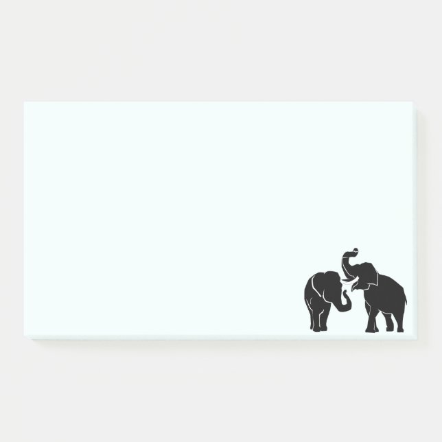 Couple Elephant Post it Notes Post-it Klebezettel (Vorderseite)