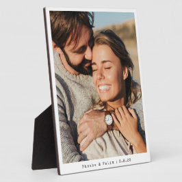 Couple Foto New Wedding Erinnerungen Easel Fotoplatte
