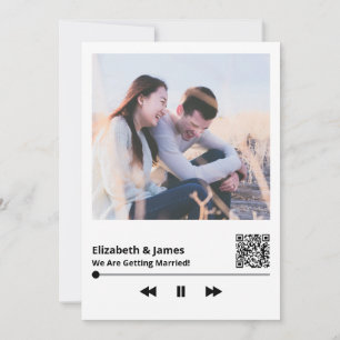 Couple Foto QR Code Einzigartige Einladung zur Hoc