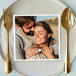 Couple Foto Wedding Serviette