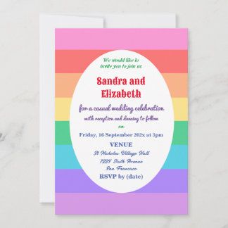 Couple gai/lesbienne faire-part de mariage