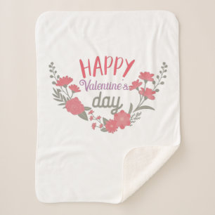 Couple Geschenk Happy Valentine's Day Sherpadecke