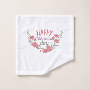 Couple Geschenk Happy Valentine's Day Waschlappen