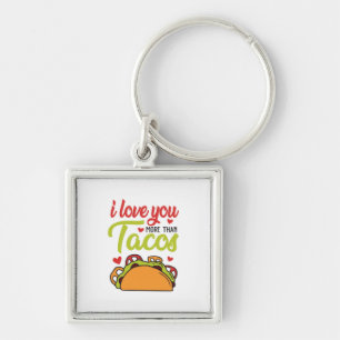 Couple Geschenk I Liebe Sie mehr als Tacos Schlüsselanhänger