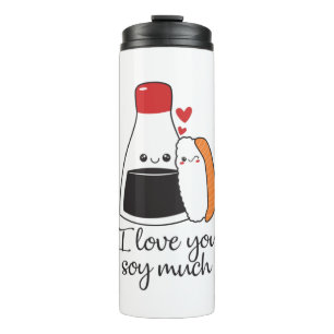 Couple Geschenk I Liebe Sie Soy viel Thermosbecher