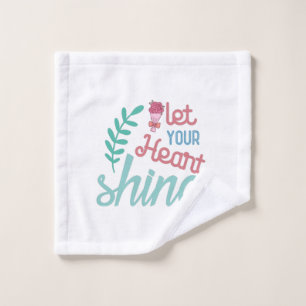 Couple-Geschenk Lasse Ihr Herz Waschlappen