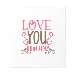 Couple-Geschenk-Liebe Mehr Notizblock