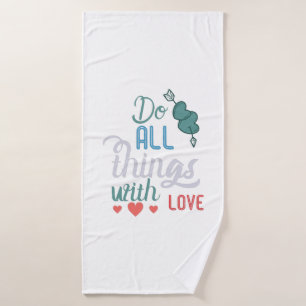 Couple-Geschenk machen alles mit Liebe Badehandtuch