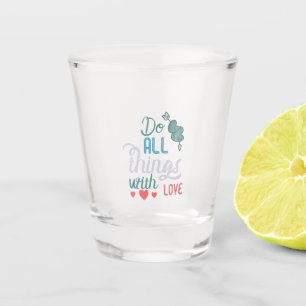 Couple-Geschenk machen alles mit Liebe Schnapsglas