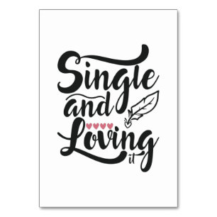 Couple-Geschenk Single und Liebe Tischnummer
