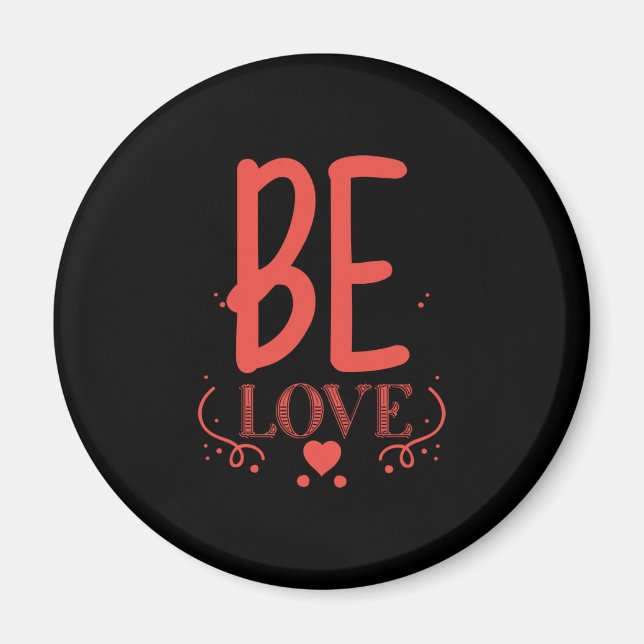 Couple Gift Be Liebe Magnet (Vorne)