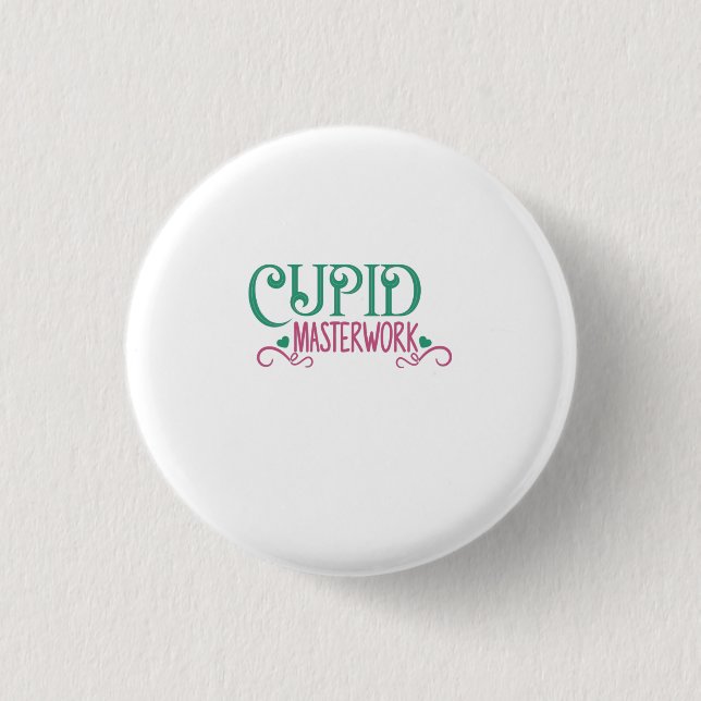 Couple Gift Cupid Masterwork Button (Vorderseite)