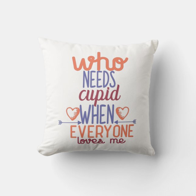 Couple Gift Everyone Loves Me Kissen (Vorderseite)