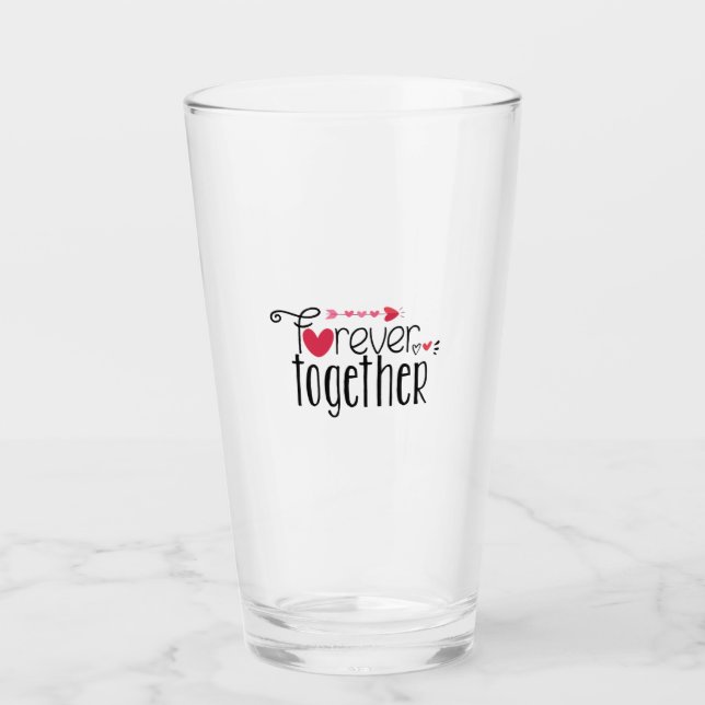 Couple Gift Forever Together Glas (Vorderseite)