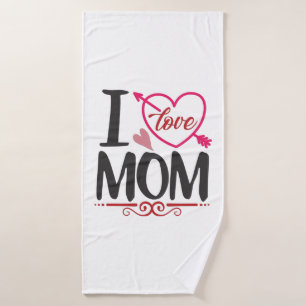 Couple Gift I Liebe Mama Badehandtuch