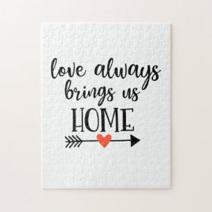 Couple Gift Liebe bringt uns immer Zuhause