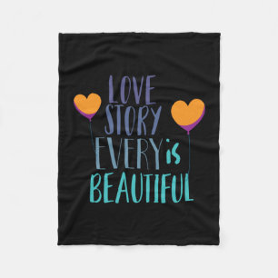 Couple Gift Liebe Story ist schön Fleecedecke