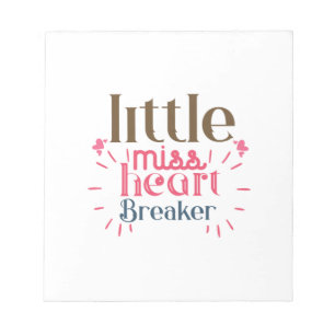 Couple Gift Little Miss Heart Notizblock